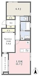 LaCasaSpeciale 1SLDKの間取図画像