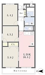 東和ロイヤルプラザ 3LDKの間取図画像