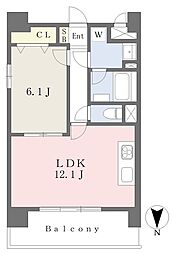 Bonheur・Fleurir綾瀬 1LDKの間取図画像