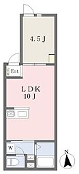 仮)足立区西新井本町5丁目 新築計画 1LDKの間取図画像