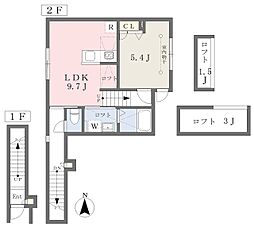 グリーンデイズ 1LDKの間取図画像