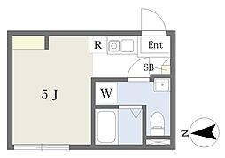 Granfit西新井 ワンルームの間取図画像