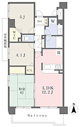 エンゼルハイム北綾瀬 3LDKの間取図画像