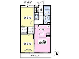 FourSeasonsD 2LDKの間取図画像