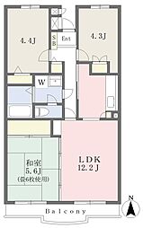 りぶいんしらゆり光 3LDKの間取図画像