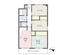 ルミエール泉 3DKの間取図画像