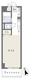 宮島マンション ワンルームの間取図画像