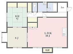 フラッツ・フカセ 2LDKの間取図画像