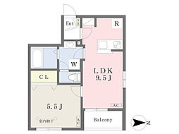 ルミエール 1LDKの間取図画像