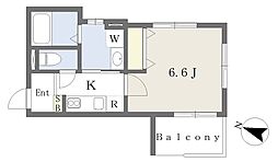 山陽電鉄本線 滝の茶屋駅 徒歩6分の賃貸アパート 2階1Kの間取り
