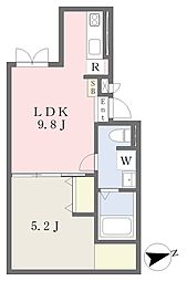 神楽坂Ｋレジデンス 地下1階1LDKの間取り