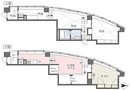 FLAMP 1LDKの間取図画像