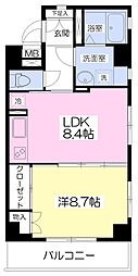 シャングリラ 1LDKの間取図画像