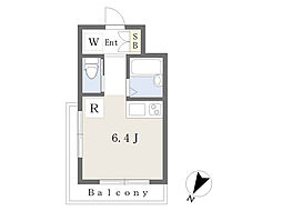 KSビル ワンルームの間取図画像