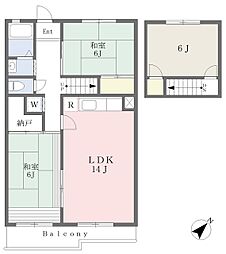 ロイヤルメゾン丸山台1号棟 3LDKの間取図画像