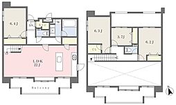 ＣＡＳＡ　ＶＩＳＴＡ　　ＡＳＡＴＯ 15階4LDKの間取り