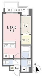 CASA VISTA  ASATO 1LDKの間取図画像