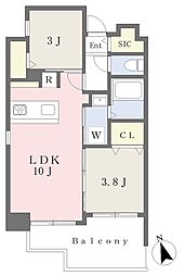 CASA VISTA  ASATO 2LDKの間取図画像