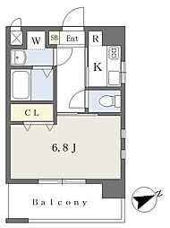 M'Scourt 1Kの間取図画像