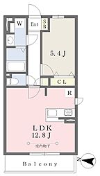 AllmeruSaginuma 1LDKの間取図画像