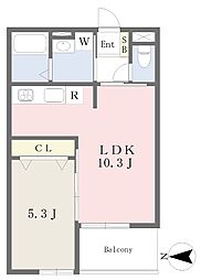 レゾナーレ 1LDKの間取図画像