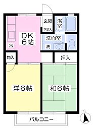 間取図画像 2DK