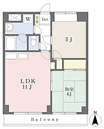 パラッツォエテルノ 2LDKの間取図画像