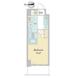 ＬＩＭＥ　ＲＥＳＩＤＥＮＣＥ　ＫＡＷＡＧ 4階1Kの間取り