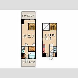 エデュコート小石川 1LDKの間取図画像