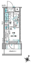 コムレジ赤羽 ワンルームの間取図画像