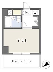 パストラル根岸 ワンルームの間取図画像