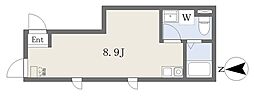 ソリス町屋 ワンルームの間取図画像