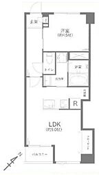 鴬谷日伸ハイツ 1LDKの間取図画像