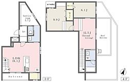 名古屋市千種区西山元町2丁目マンション 2SLDKの間取図画像