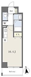 Rivermet覚王山 ワンルームの間取図画像