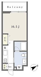 cozy有松 ワンルームの間取図画像