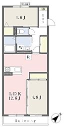 (仮称)加古川市尾上町旭 新築工事 2LDKの間取図画像