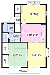 ソレイユI 3DKの間取図画像
