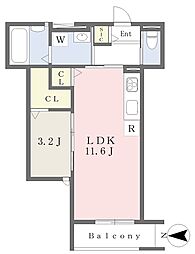 間取図画像 1LDK