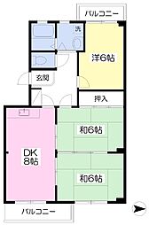 ドリーミーニシキ 3DKの間取図画像