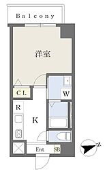 ノエルノエ 1Kの間取図画像