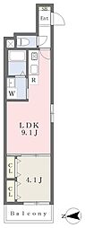 クルール千林 1LDKの間取図画像