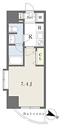 カレント新栄 10階1Kの間取り