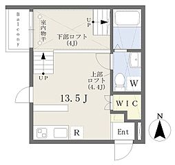 Solid名駅南 ワンルームの間取図画像