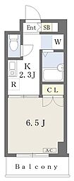SPACEDUKE 1Kの間取図画像