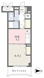 メゾン・ド・ベール 1DKの間取図画像