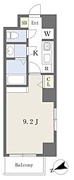 ゴルトベルク 1Kの間取図画像