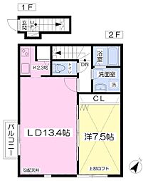 K'sterrace 1LDKの間取図画像