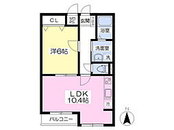 重陽舎 1LDKの間取図画像