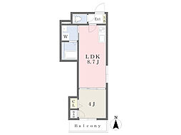 Fメゾンアトリオ 1LDKの間取図画像